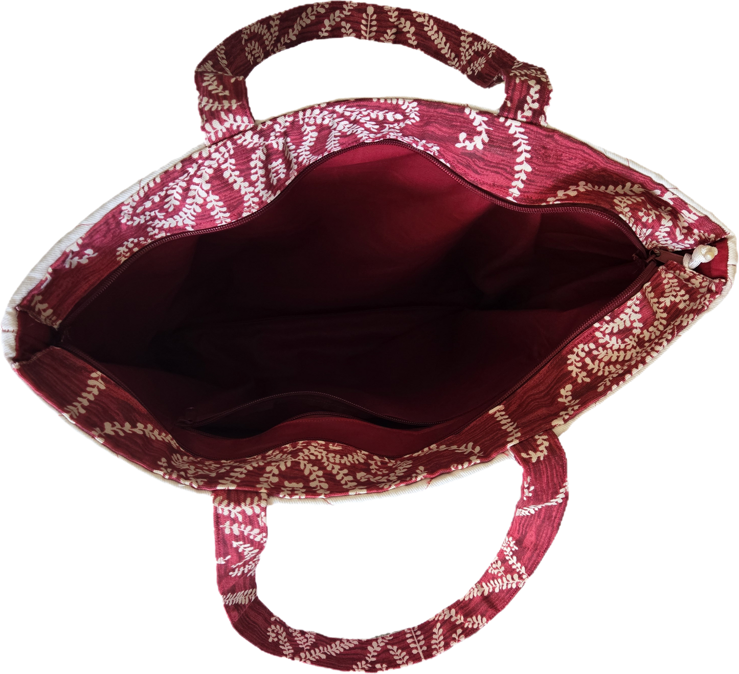Red-White Large Tote Bag