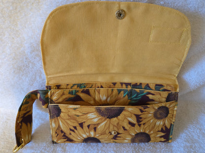 Sunflower Wallet Wristlet