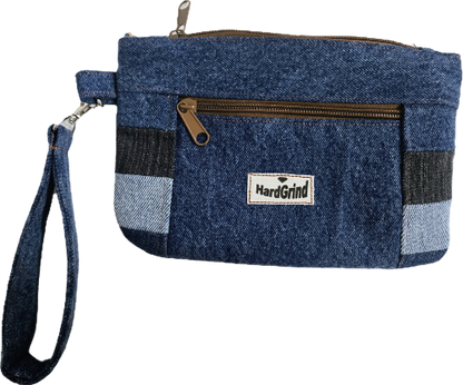 Denim Patch Wristlet