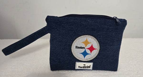Denim Pouch with Wristet