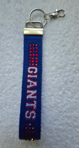 Bling Sports Keychain Wristlets-Embroidered