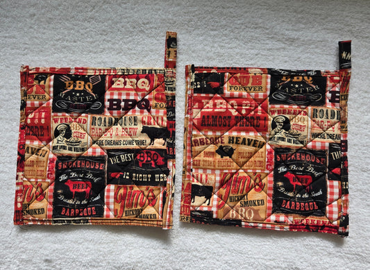 Pot Holder Set-Barbeque Style