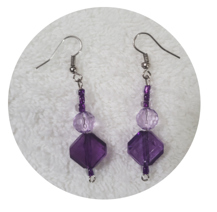 Precious Purple Earrings