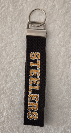 Bling Sports Keychain Wristlets-Embroidered