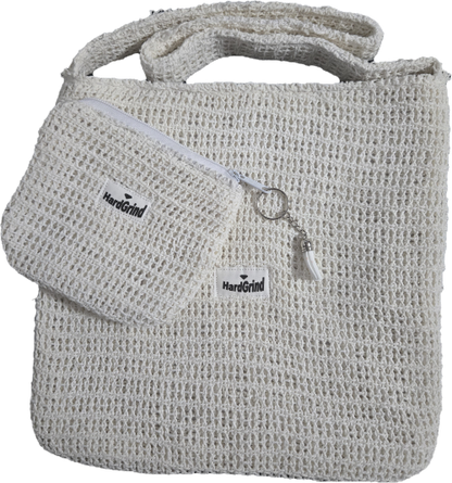 White Woven Handbag
